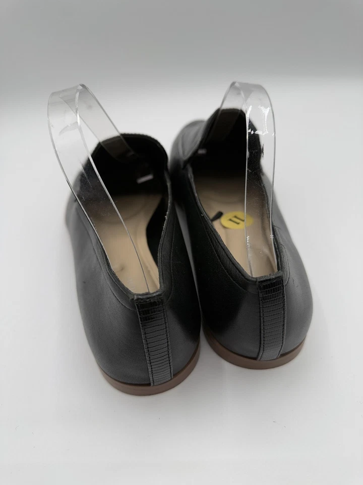 Женские туфли Vince Camuto размер 11 черные мокасины Finetta без шнуровки кожаные туфли на плоской подошве - Изображение 3 из 4