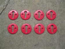 1 x Original Bakelite Red Key Hole Escutcheon KH1