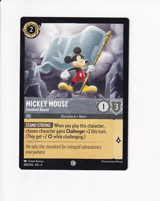 DISNEY LORCANA URSULA'S RETURN MICKEY MOUSE STANDARD BEARER (#4