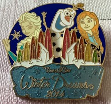 Disney Pin  World of Color Winter Dreams 2014 (Anna,Elsa,Olaf), Limited Release