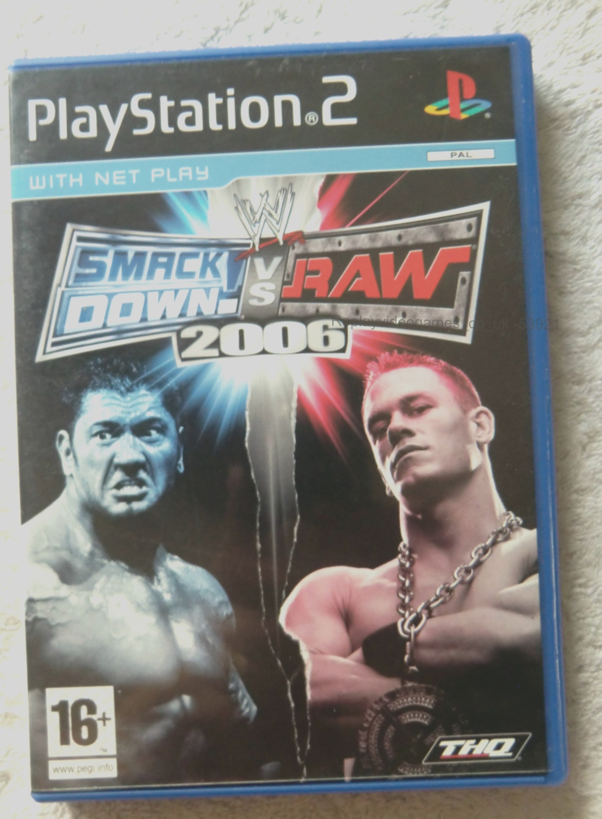 53921 WWE Smackdown Vs Raw 2006 - Sony PS2 Playstation 2 (2005) SLES 53676