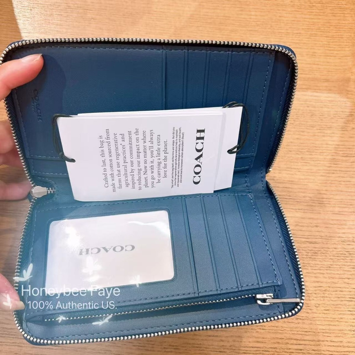 COACH◆ミディアム ID ジップ ウォレット C4124 NWT Coach Medium Id Zip Wallet In Signature Canvas/Jacquard