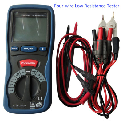 DT-5302 Four-wire Low-resistance Tester Measuring Instrument LCD Display Test