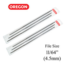 OREGON Pack of 6 Round Files for Sharpening Filing Chainsaw Chain - 11/64" 4.5mm
