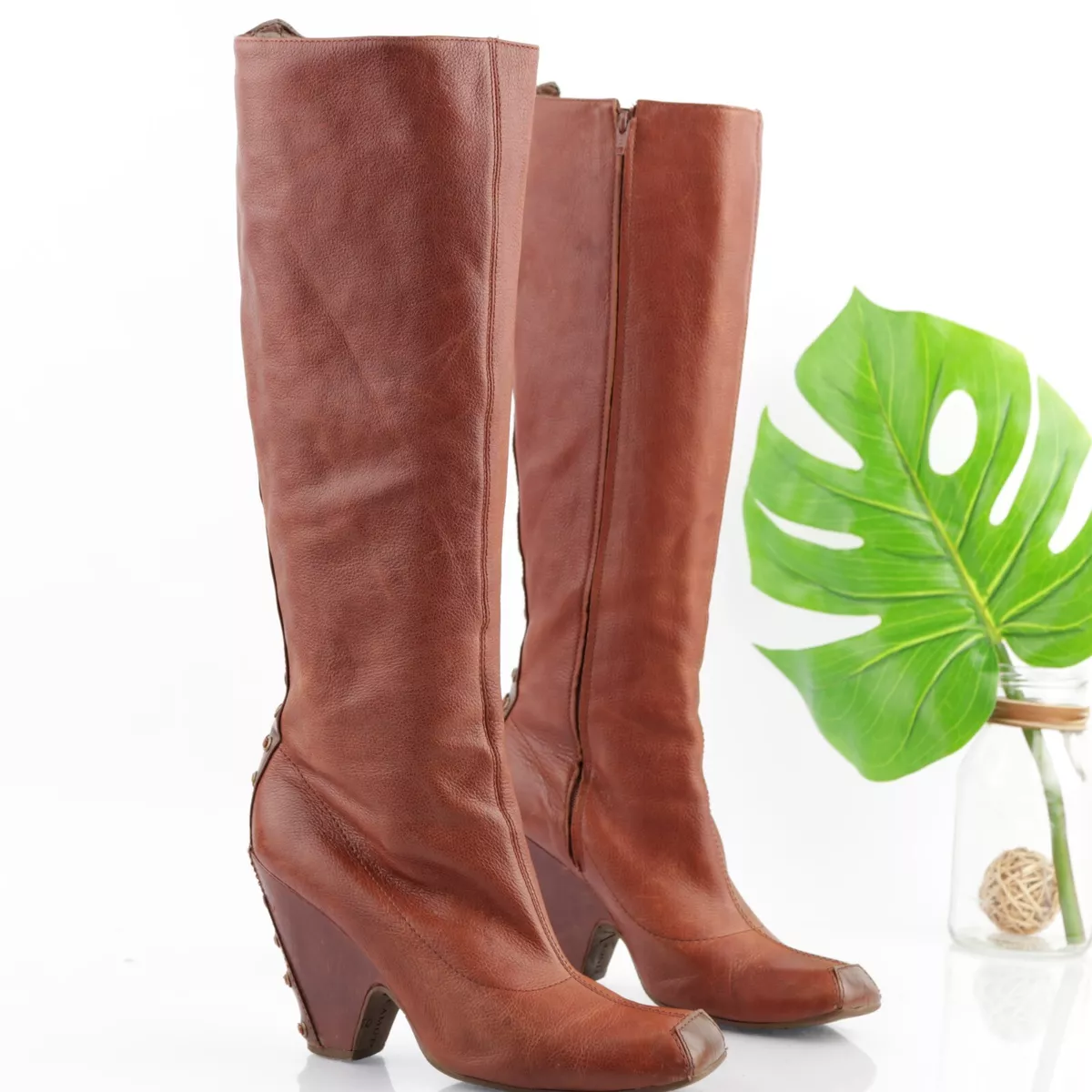 Vince camuto tall best sale leather stretch boots