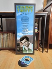 CONWAY TWITTY HELLO DARLIN' POSTER LYRIC SHEET