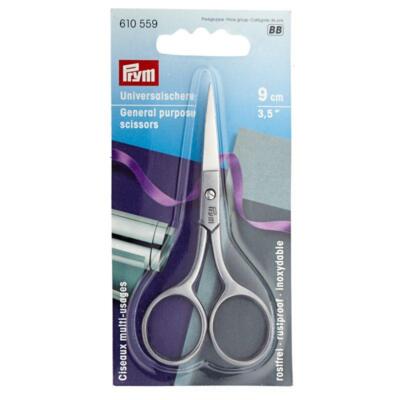 Prym Universalschere (Ganzstahl/ 9 cm/ 3,5'') Nähen, Sticken, Basteln, Haushalt