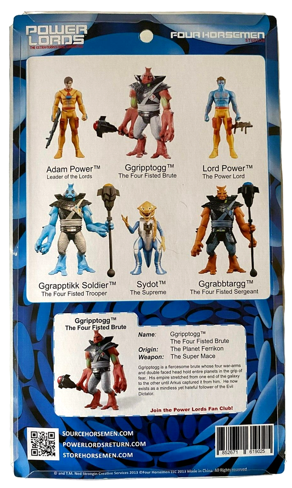 Figurine Power Lords - Ggripptogg La Brute Aux 4 Poings - Revell Ceji - Blister Neuf