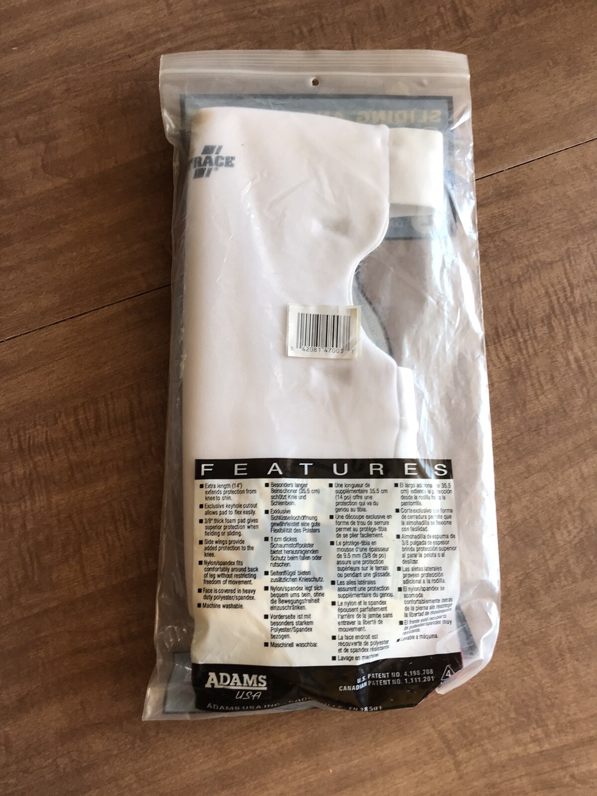 Trace Softball Sliding & Fielding KneeGuard multiple sizes white