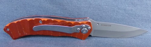 Schrade SCH221OR Liner Lock Knife with Clip - 第 4/4 張圖片