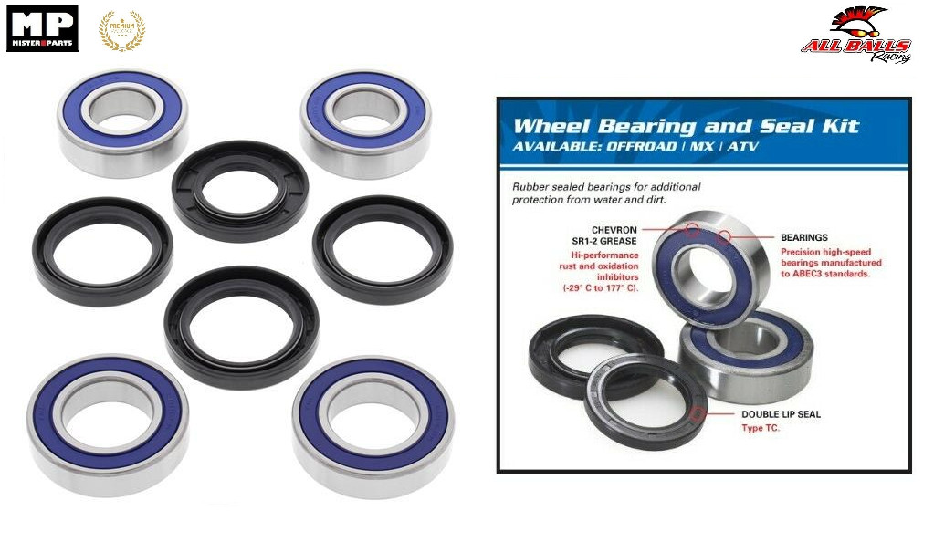 Kit roulements de roues arrière All Balls pour Aprilia Tuono 1000 R 2006-2009
