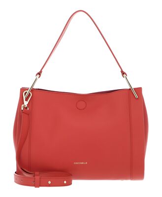 COCCINELLE Wallace Handbag Double Grainy Leather Schultertasche Umhängetasche