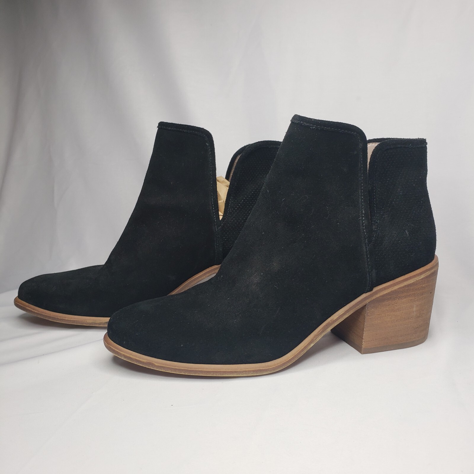 Hinge Sz 8M Barris Block Heel Black 