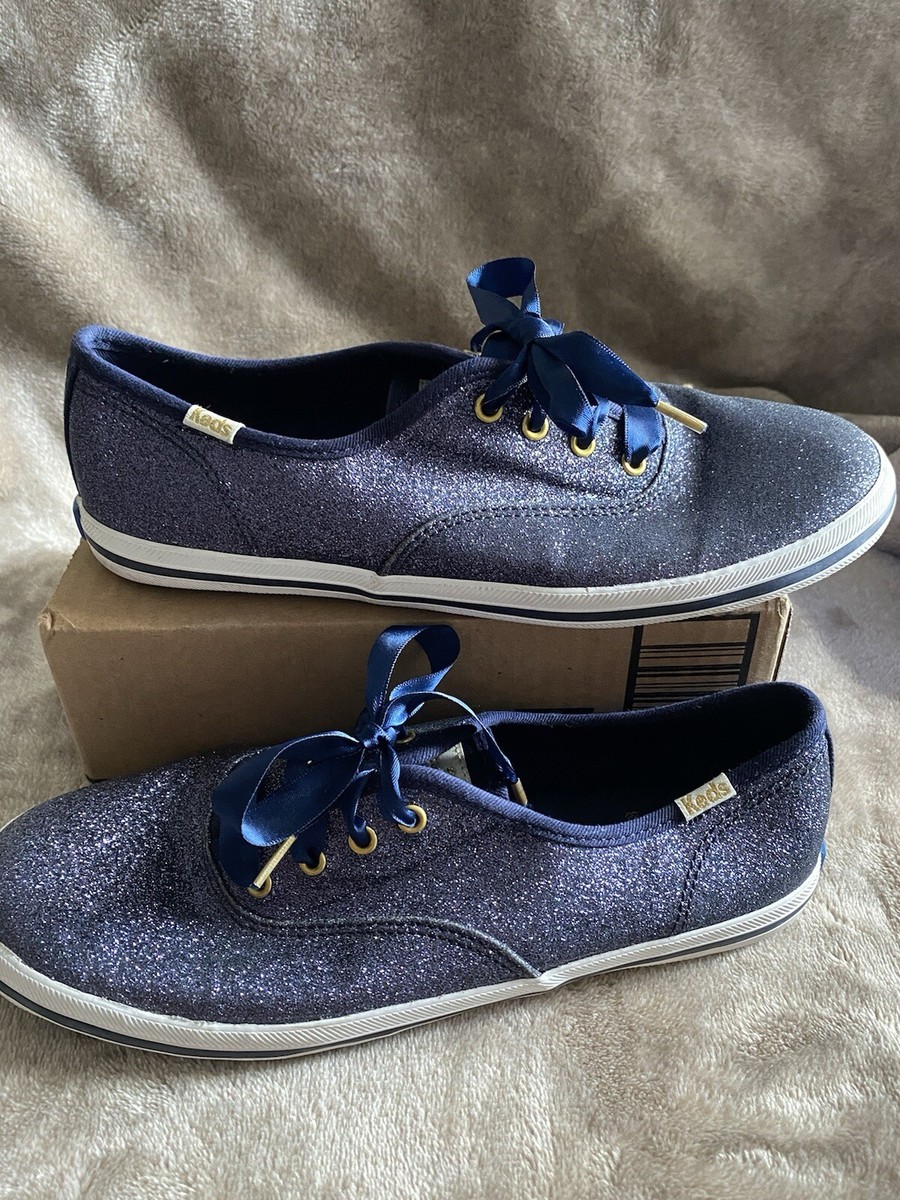 Blue Glitter Keds Kate Spade Blue Shoes Blue Glitter Keds On Sale