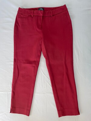 White House Black Market WHBM The Slim Straight Ponte Knit Pants, 