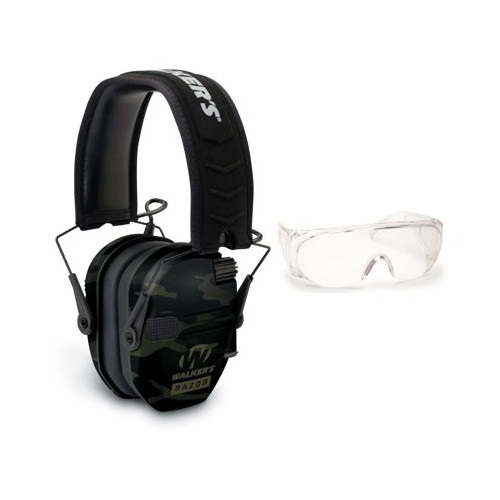 Ходунки Razor Slim Shooting Muffs Multicam серого цвета с защитными очками