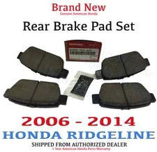 2006- 2014 Honda RIDGELINE Genuine Factory OEM Rear Brake Pads   (43022-TK4-A02)