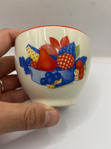 Darling tazza crema pasticcera alla frutta vintage Calico ceramica universale 3"H - Foto 2 di 7