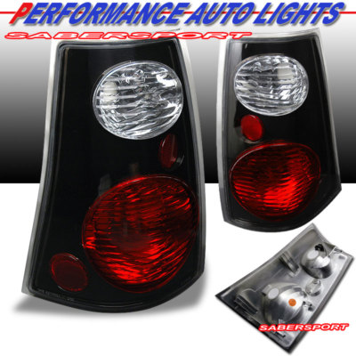 Set of Pair Black Taillights for 2001-2005 Ford Explorer Sport Trac