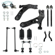 14Pcs For 2006-2018 Toyota RAV4 Front Lower Control Arm Ball Joint Tie Rod Kit