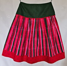 SKIRT VINTAGE DALLER TRACHTEN OKTOBERFEST DIRNDL TYROL STRIPED WOMENS US 8 EU 36