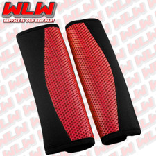 FOR Vauxhall Mokka X Red Car Seat Belt Cover Pads Safety Shoulder Cushion Covers
