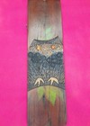 DRIFTWOOD Hand Painted Owl Door Hanger From Hatteras, North Carolina Circa 1980s — photo 1