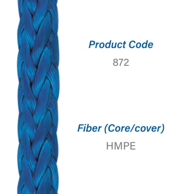 Samson Amsteel Blue Dyneema Rope 1/8'' x 25', 50', 100', 150', & 200' Colors NEW
