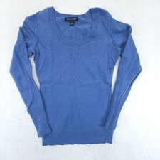 Banana Republic Womens Blue Knit Sweater Size Small Cashmere Blend Wool Viscose