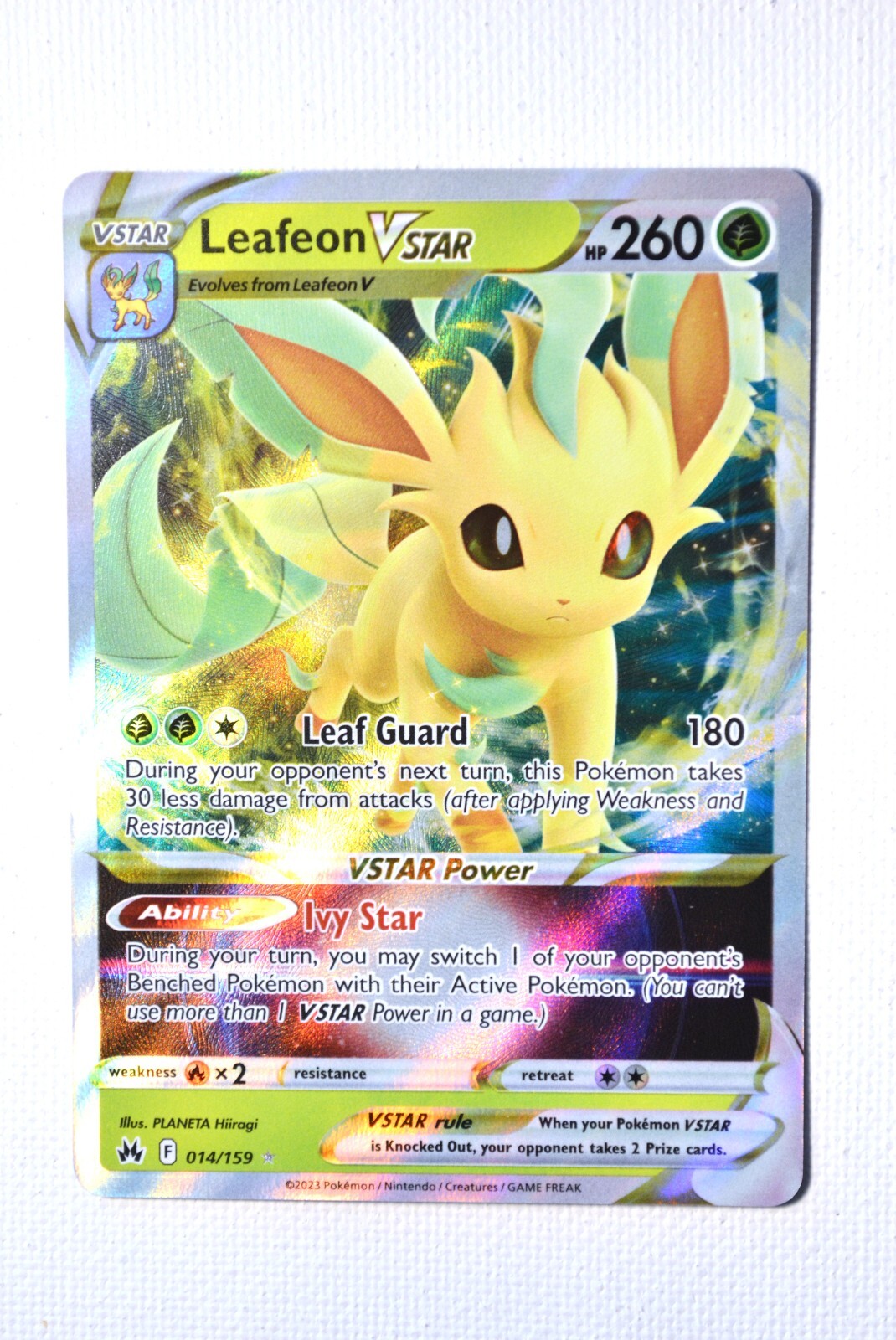 Leafeon VSTAR 014/159 * ULTRA RARE * M/NM Crown Zenith Pokemon TCG