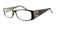 Calabria 852 Women's Designer Reading Glasses Exotic Handmade Acetate w/Crystals
