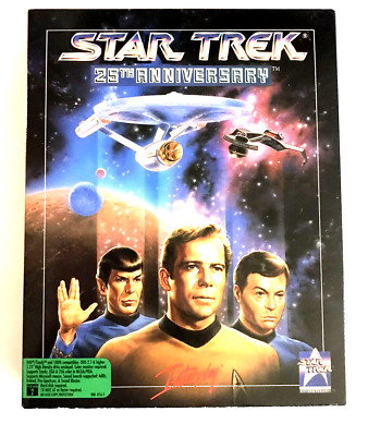 VTG 1991 STAR TREK 25TH ANNIVERSARY GAME INTERPLAY BIG BOX RARE