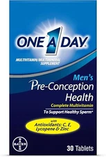 One A Day Mens Pre-Conception Health Multivitamin to Support Healthy Sperm