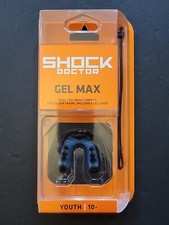 Shock Doctor Gel Max Ochraniacz na usta Czarny/Niebieski Youth 10 & Under NIP NOWY