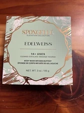 Spongelle EDELWEISS Buffer Flower Body Wash Infused Sponge Exfoliate 3oz New