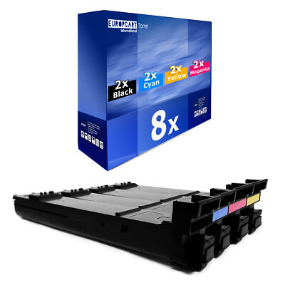 8x Cartridge for Konica Minolta Magicolor 5550-DH 5500 5650-EN 5550-DTH