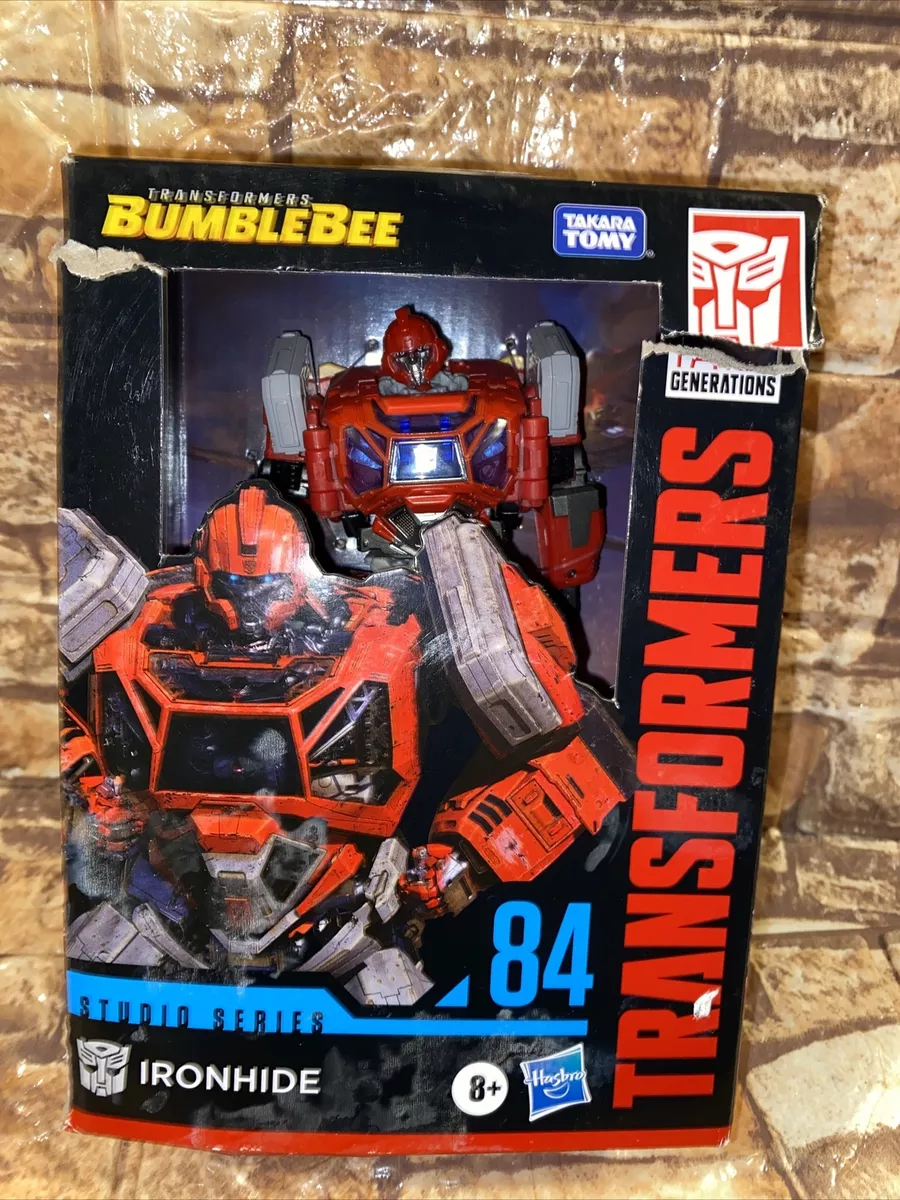 TRANSFORMERS Toys Studio Series 84 Deluxe Bumblebee Ironhide Action Figure,  8 an