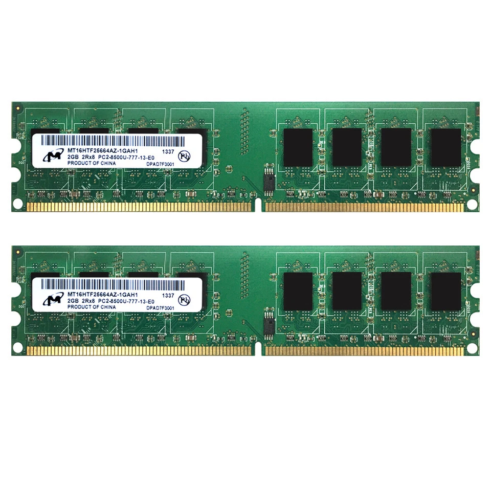 8GB 4GB 2GB PC2-8500 DDR2 1066MHz DIMM Desktop Memory Overclock RAM Micron LOT - Image 4 of 4