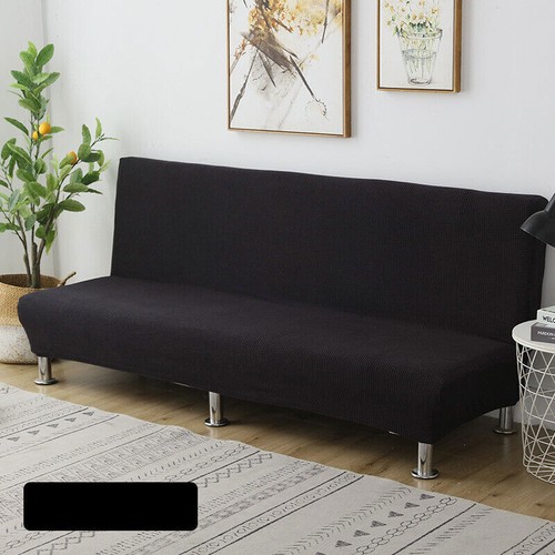 Slipcover Without Armrests Armless Sofa Cover Stretch Couch Sofa Bed Protector - Picture 14 of 38