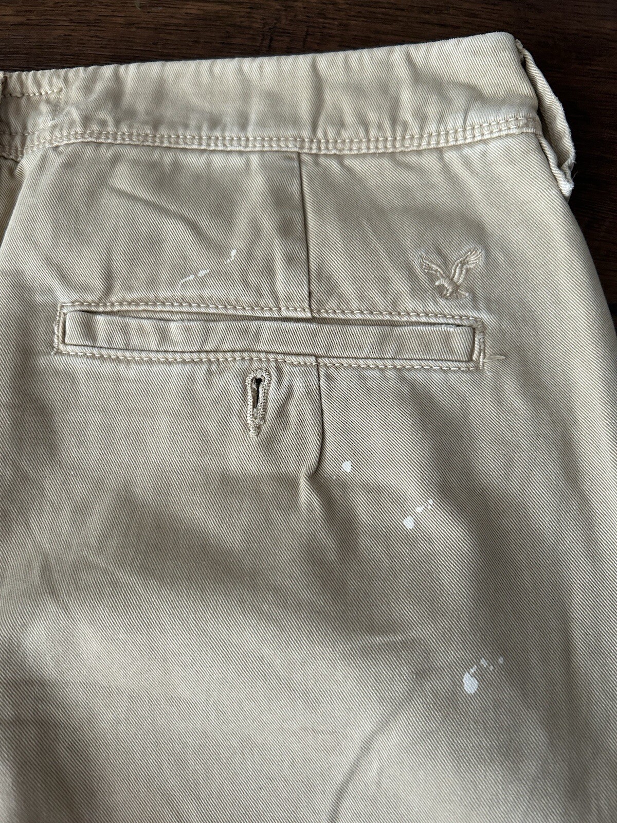 American eagle khaki patch, splashed ink, distres… - image 16