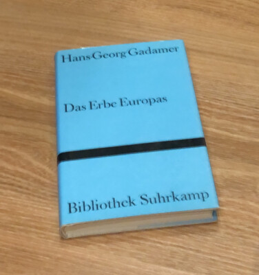 Hans-Georg Gadamer - Das Erbe Europas | 3. Auflage 1995 | Bibliothek Suhrkamp