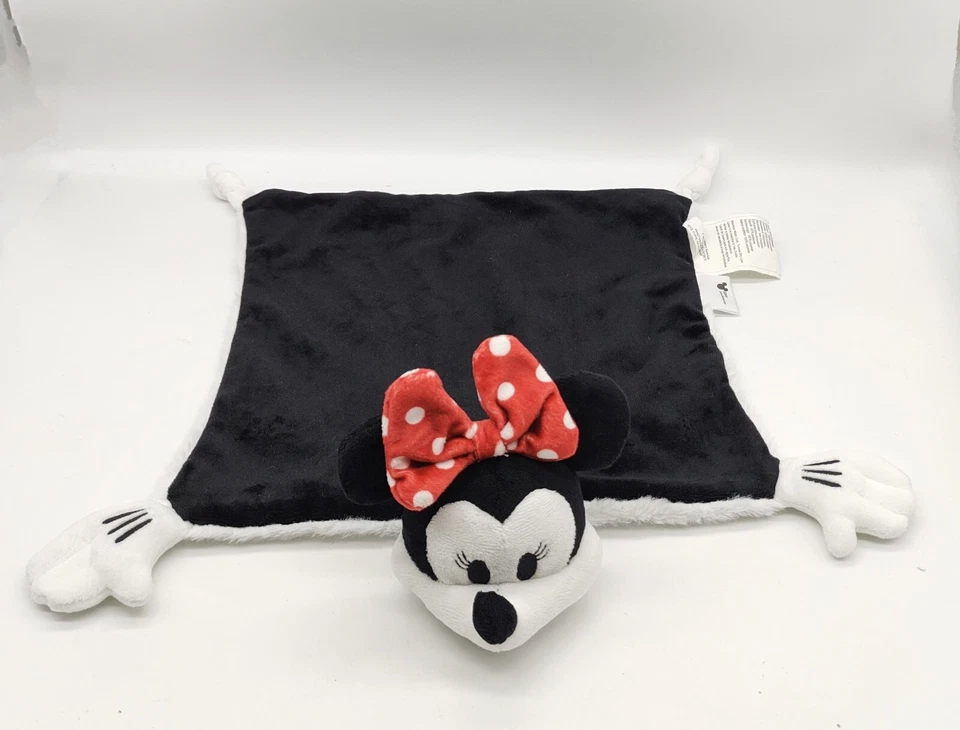 Pottery Barn Kids Minnie Mouse Security Blanket Lovey Fleece Disney Pacifier - Image 3 of 4