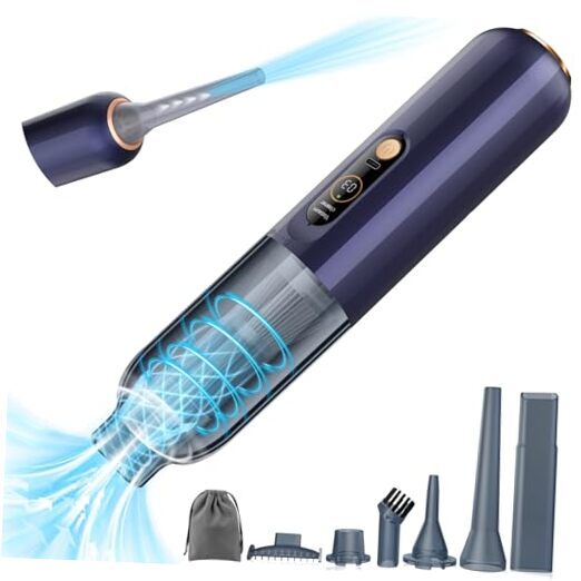 Cordless Handheld Vacuum Cleaner, 12000Pa Portable Car Vacuum with 3 Gear