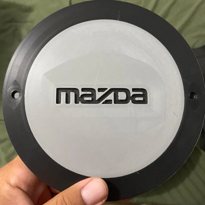 4 шт. ВРАЩАЮЩИХСЯ треугольных классических колпачка ступицы обода MAZDA для СМЕННЫХ ОБОДОВ с 3D-печатью - Изображение 2 из 2