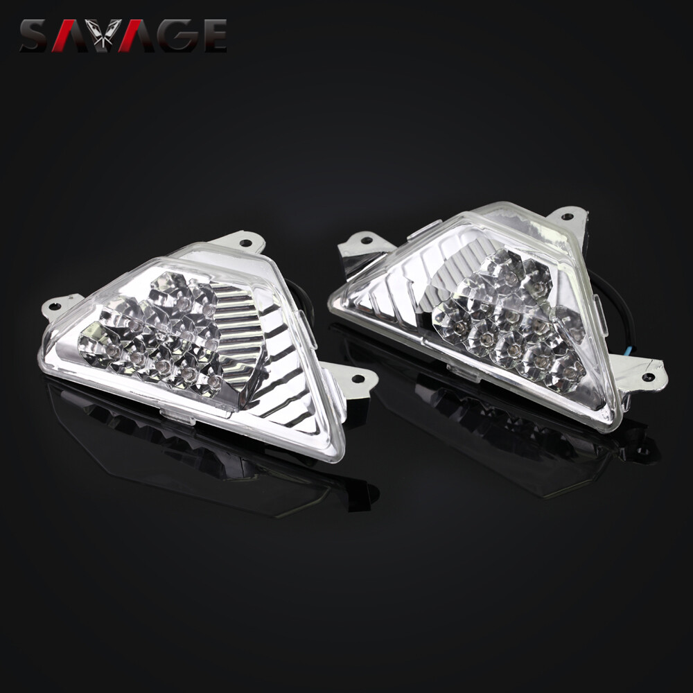 LED Turn Signals Lights For KAWASAKI NINJA 250 300 400 650 1000 Ninja ZX6R ZX4R