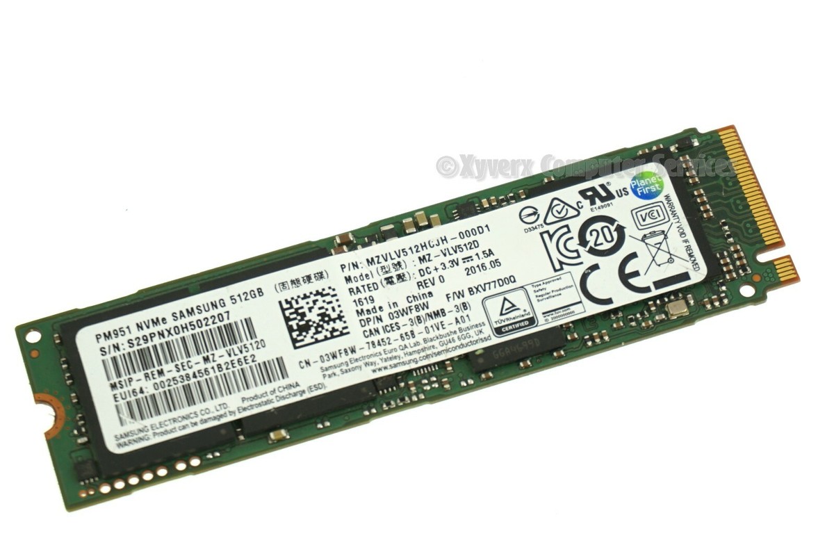3WF8W MZ-VLV5120 DELL SSD 512GB LATITUDE E5470 P62G (CA21) | eBay