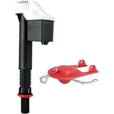 Korky 818BP QuietFILL Universal Toilet Fill Valve and Premium Flapper Easy to