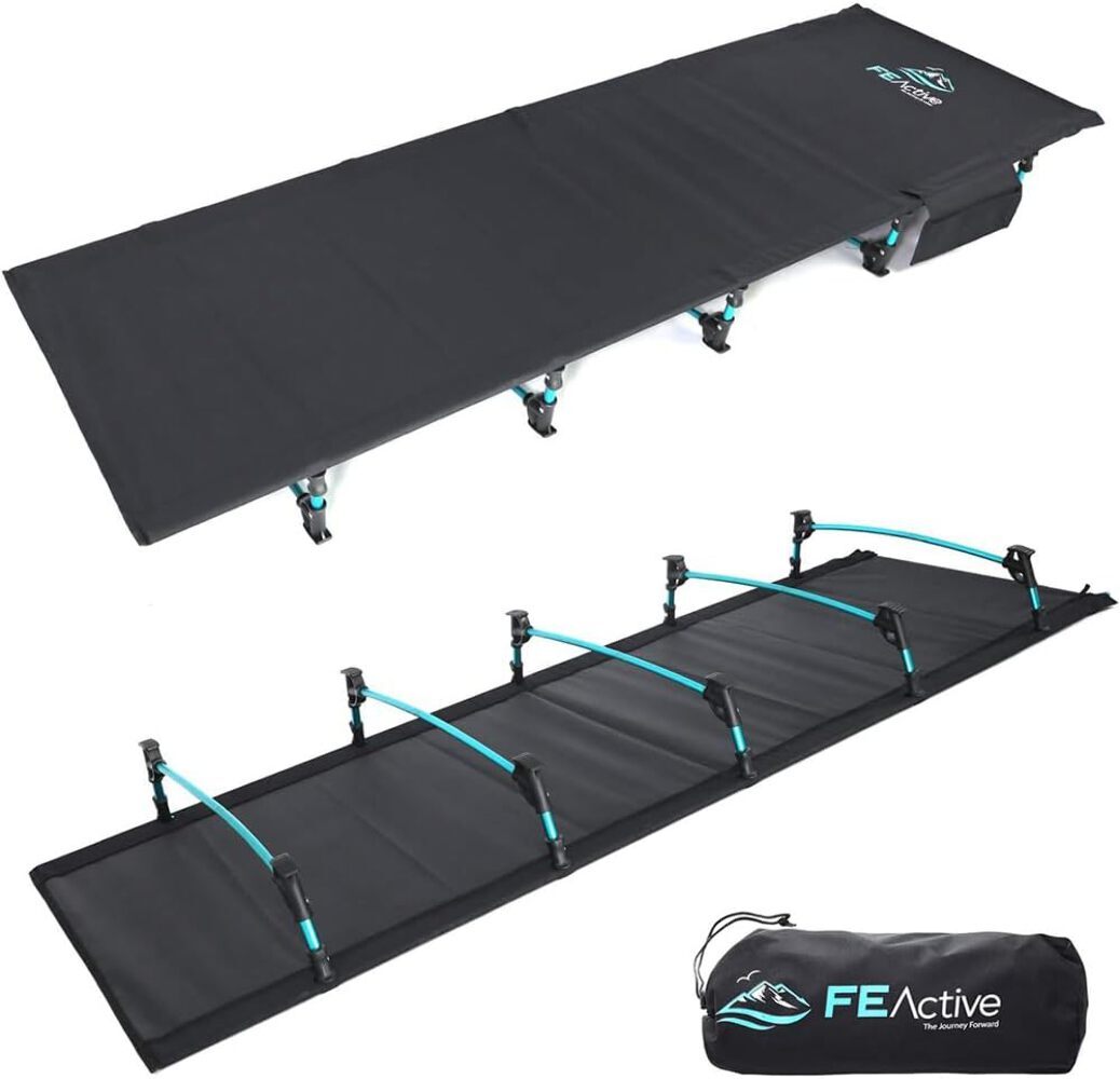 FEActive The Jasper Compact Cot Bed / Camping Bed Folding Outdoor
