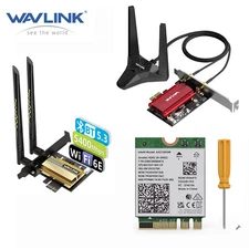 Wavlink AX5400 WiFi 6E Wireless Card Intel AX210 Tri-Band 2.4GHz/5GHz/6GHz