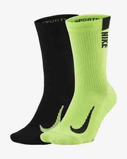 Nike Multiplier Crew Sock 2 Pairs Medium 5Y-7Y/W6-10/M6-8